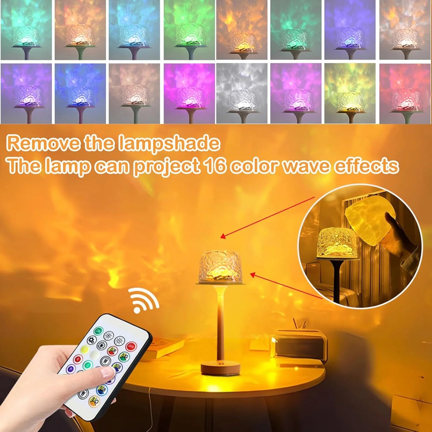 Ocean Wave Bedside Light